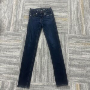 American Eagle Outfitters Dark Blue Skinny Jeans super stretch long